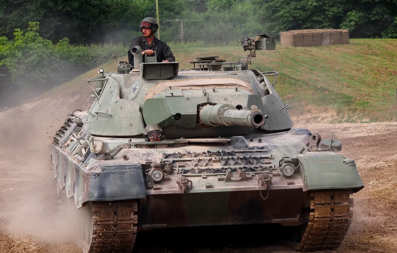 Фото обои танк, Leopard, версия, канадская, танка, Leopard 1, немецкого, модернизации