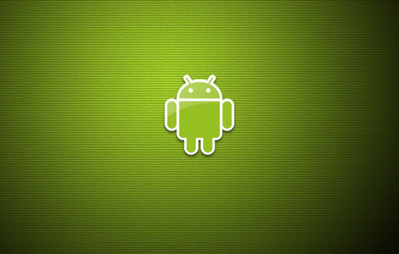 Фото обои Минимализм, Android, Андроид, Green, зеленый фон, art