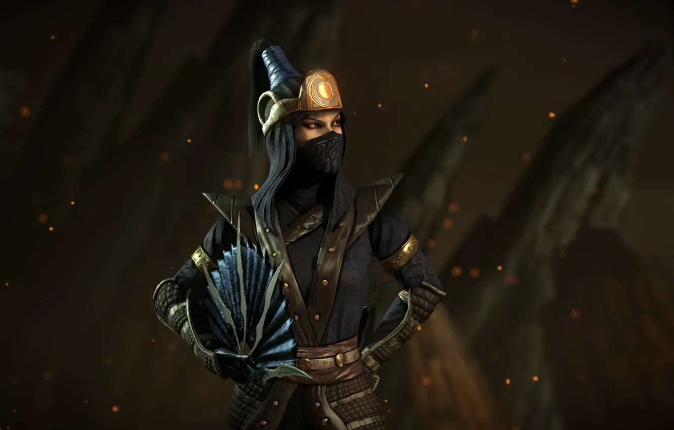 Фото обои Смертельная Битва, Китана, Kitana, Mortal Kombat X