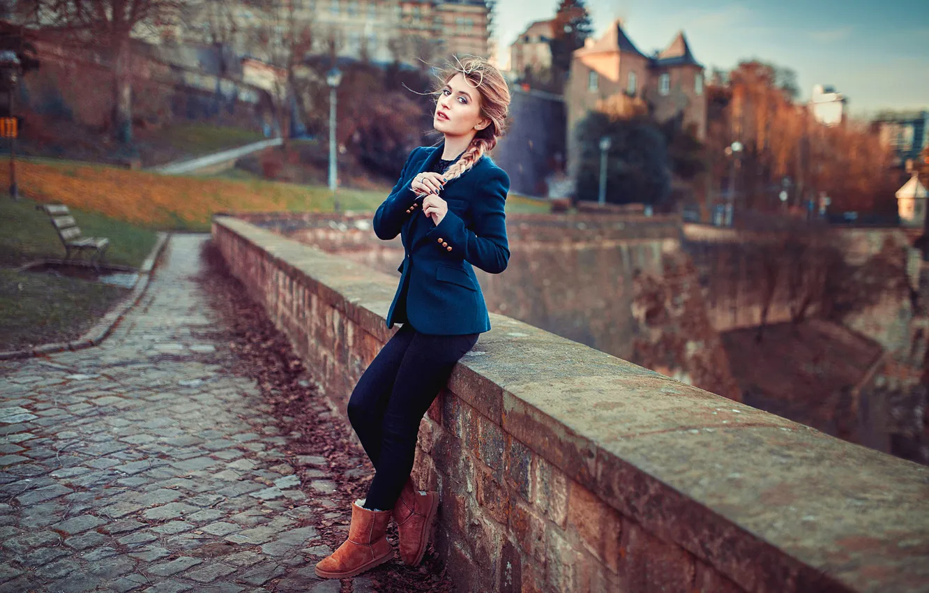 Фото обои legs, street, beauty, nice, Lods Franck, Eloise, Girl. Model