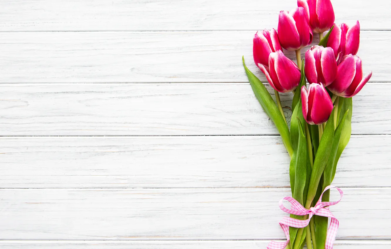 Фото обои цветы, букет, тюльпаны, розовые, pink, flowers, tulips