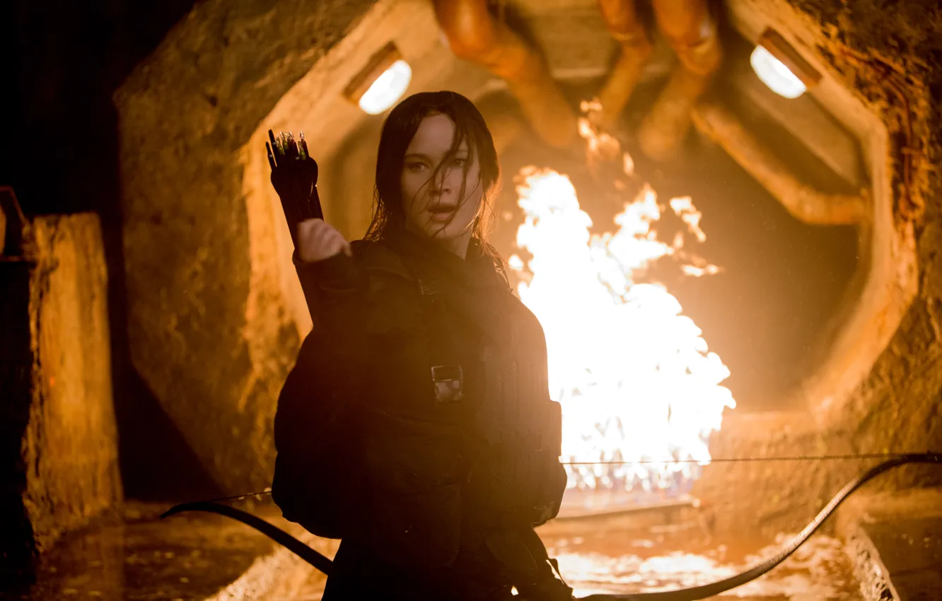 Фото обои Jennifer Lawrence, Katniss Everdeen, Голодные игры:Сойка-пересмешница, The Hunger Games:Mockingjay - Part-2