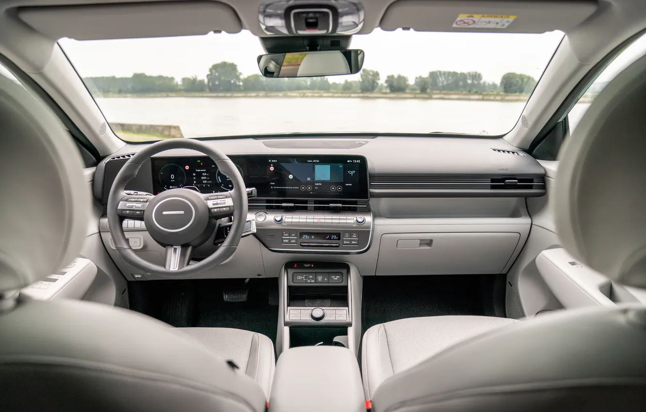 Фото обои авто, стиль, интерьер, руль, Hyundai, салон, Hyundai Kona, New 2024 Hyundai Kona