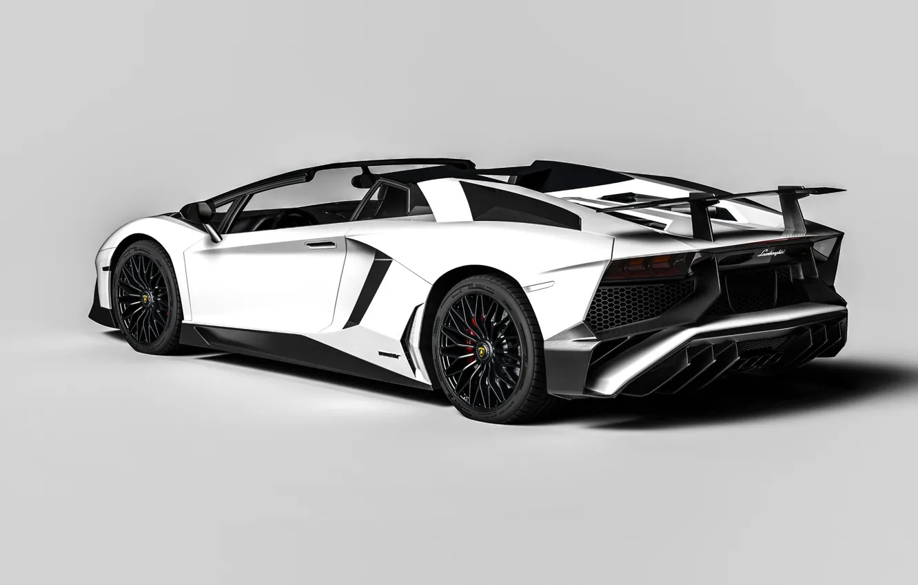 Фото обои Авто, Lamborghini, Белый, Машина, Render, Design, Суперкар, Aventador