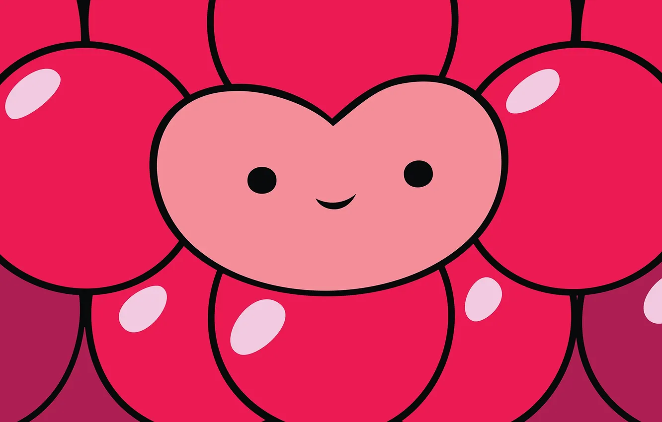 Фото обои круги, улыбка, сердце, Adventure Time Wild Berry Princess