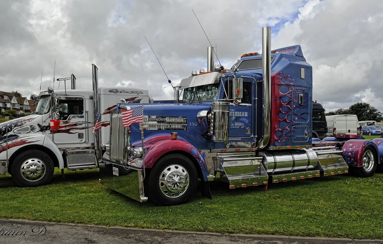 Фото обои грузовики, HDR, Kenworth