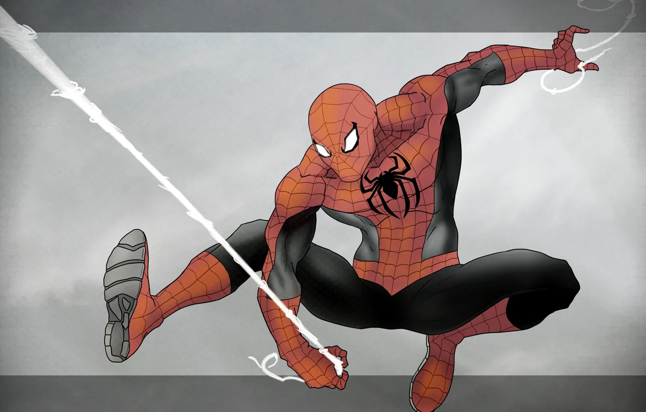 Фото обои костюм, супергерой, Spider-Man, Peter Parker, Marvel comics