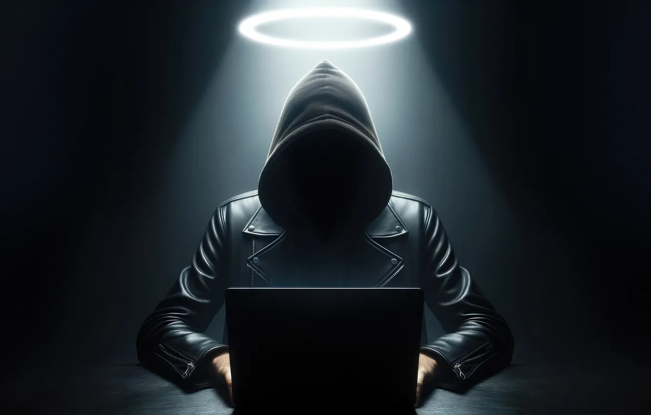 Фото обои white, hat, angels, hacker