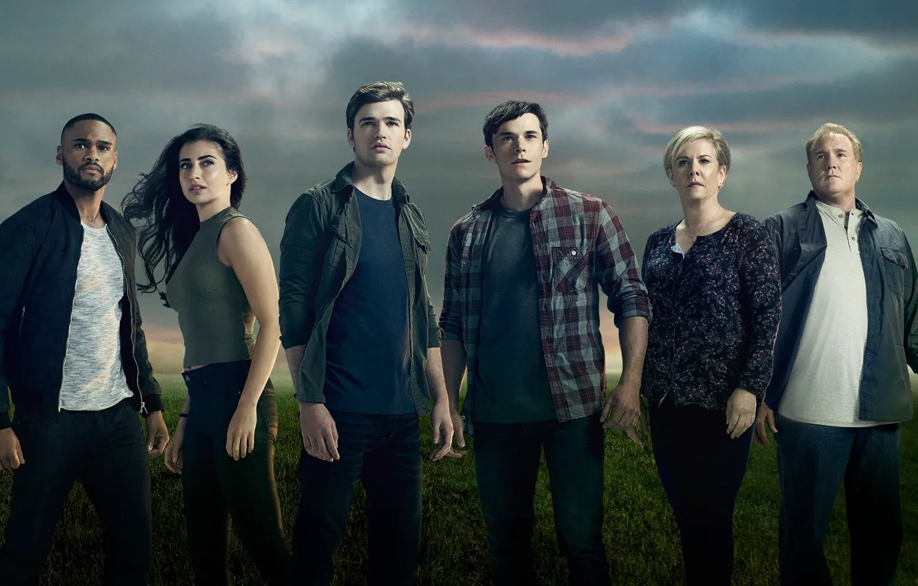 Фото обои взгляд, фон, актёры, сериал, Фильмы, Beyond, По ту сторону