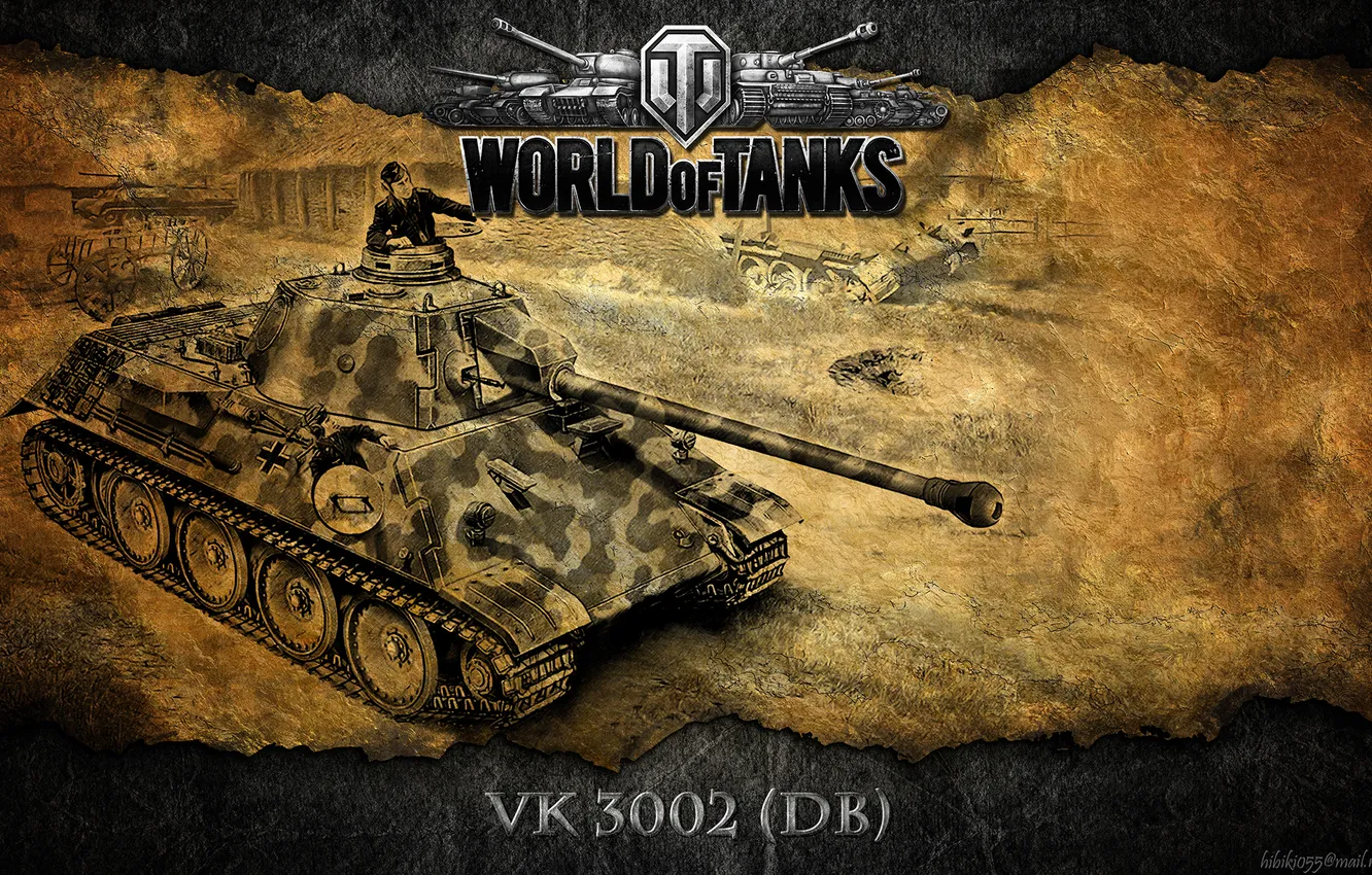 Фото обои Германия, танк, танки, WoT, World of Tanks, VK 3002 (DB)