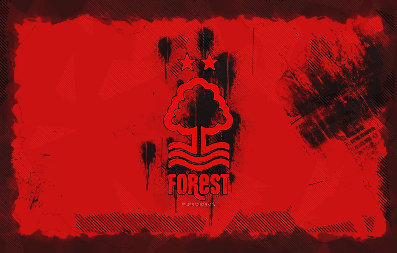 Фото обои Logo, Football, Premier League, Nottingham, Nottingham Forest