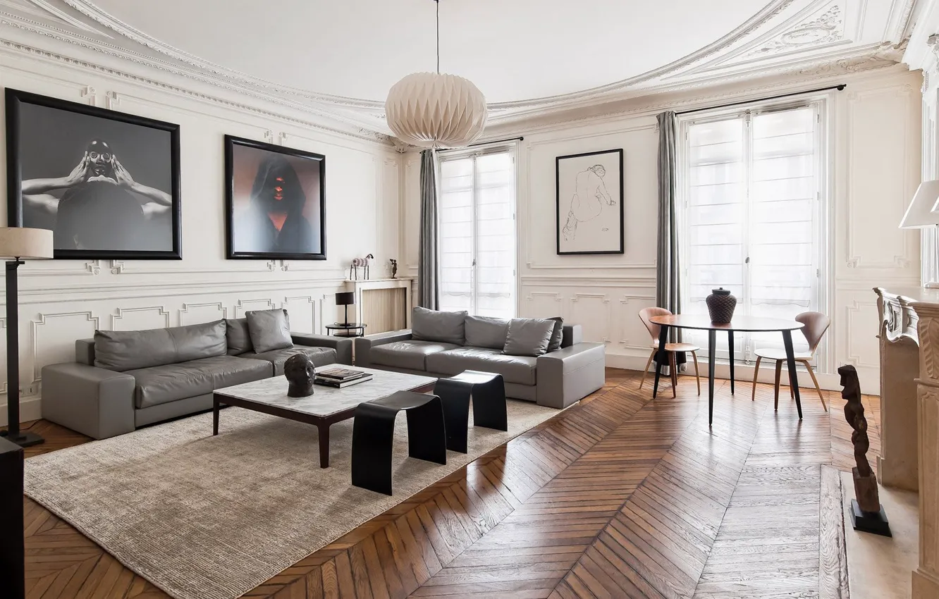 Фото обои дизайн, стиль, интерьер, гостиная, home in Paris