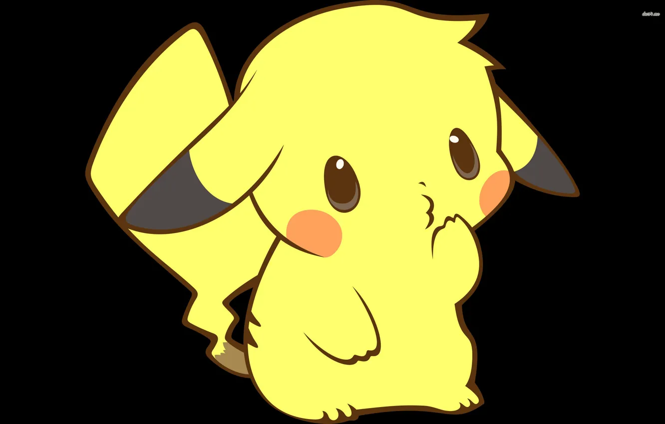 Фото обои желтый, удивление, пикачу, покемон, pokemon, pikachu