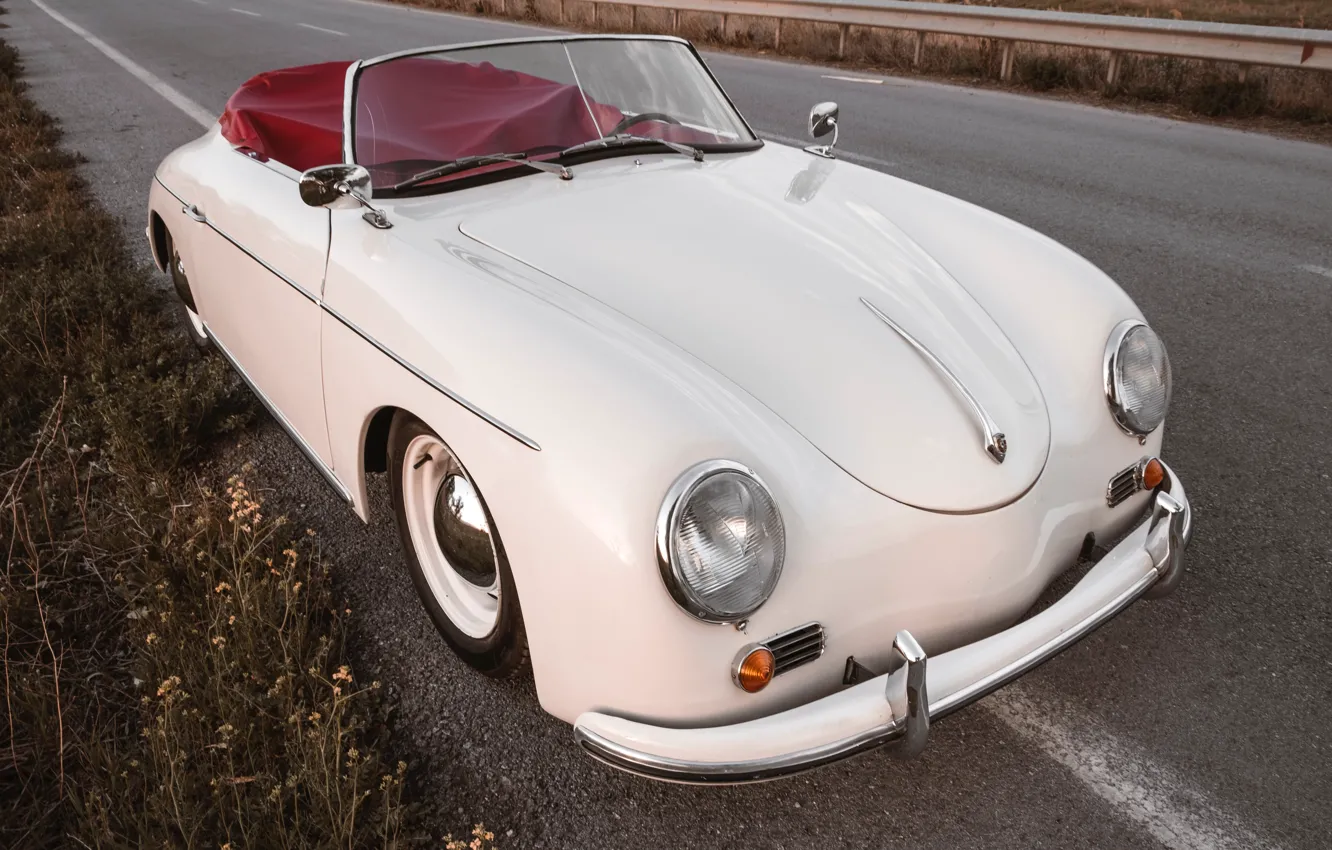 Фото обои Porsche, Classic, Cabriolet, 1955, 356, 1600 Speedster