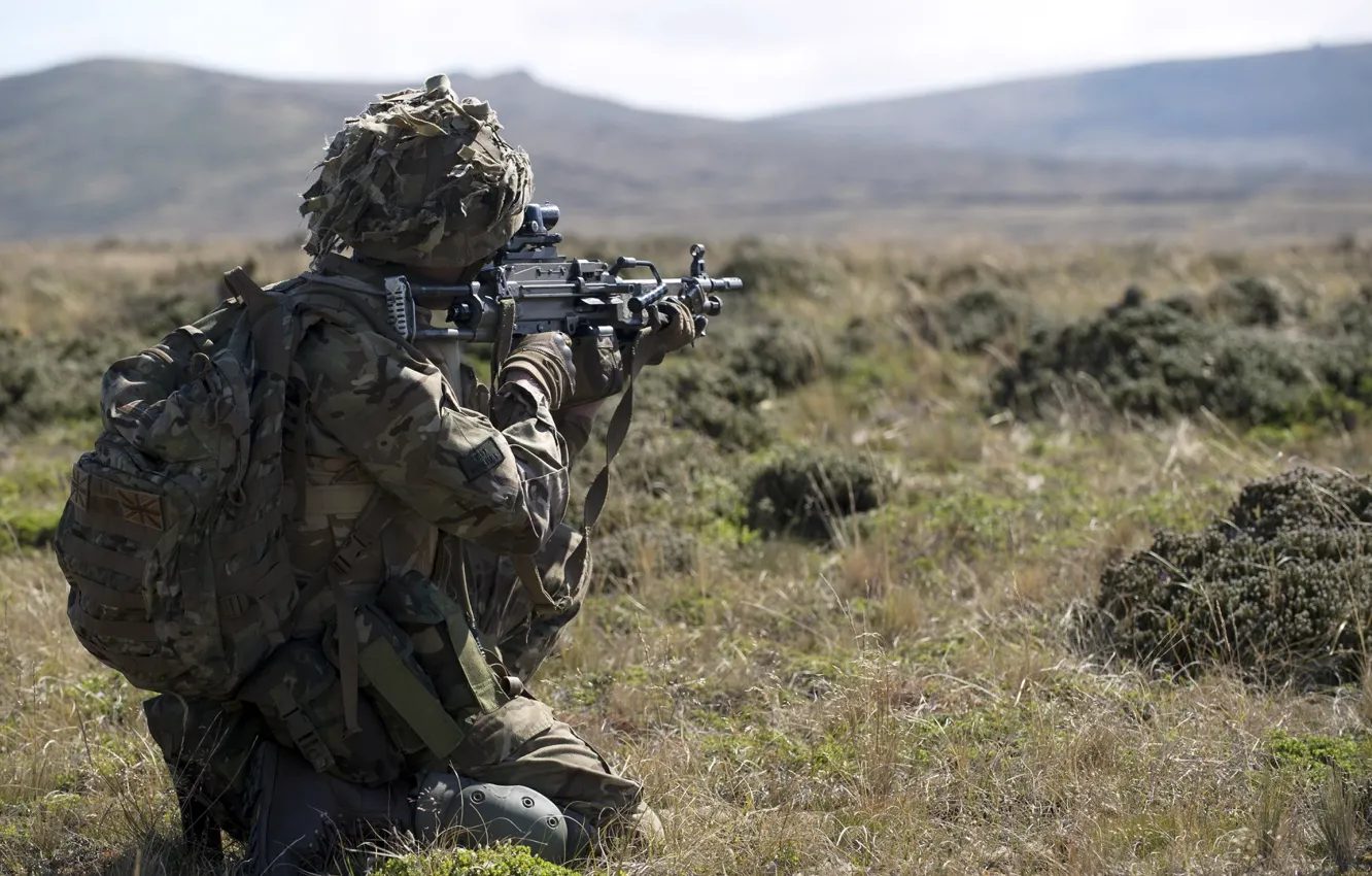 Фото обои оружие, солдат, British Forces