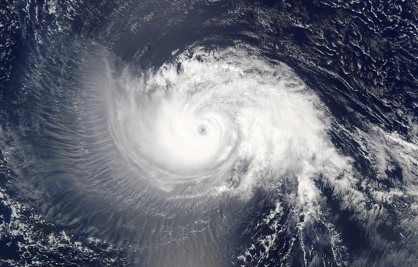 Фото обои спираль, атмосфера, циклон