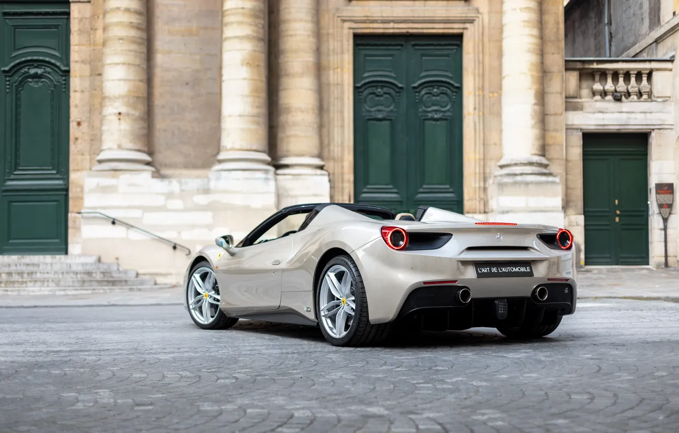 Фото обои Ferrari, 488, Ferrari 488 Spider