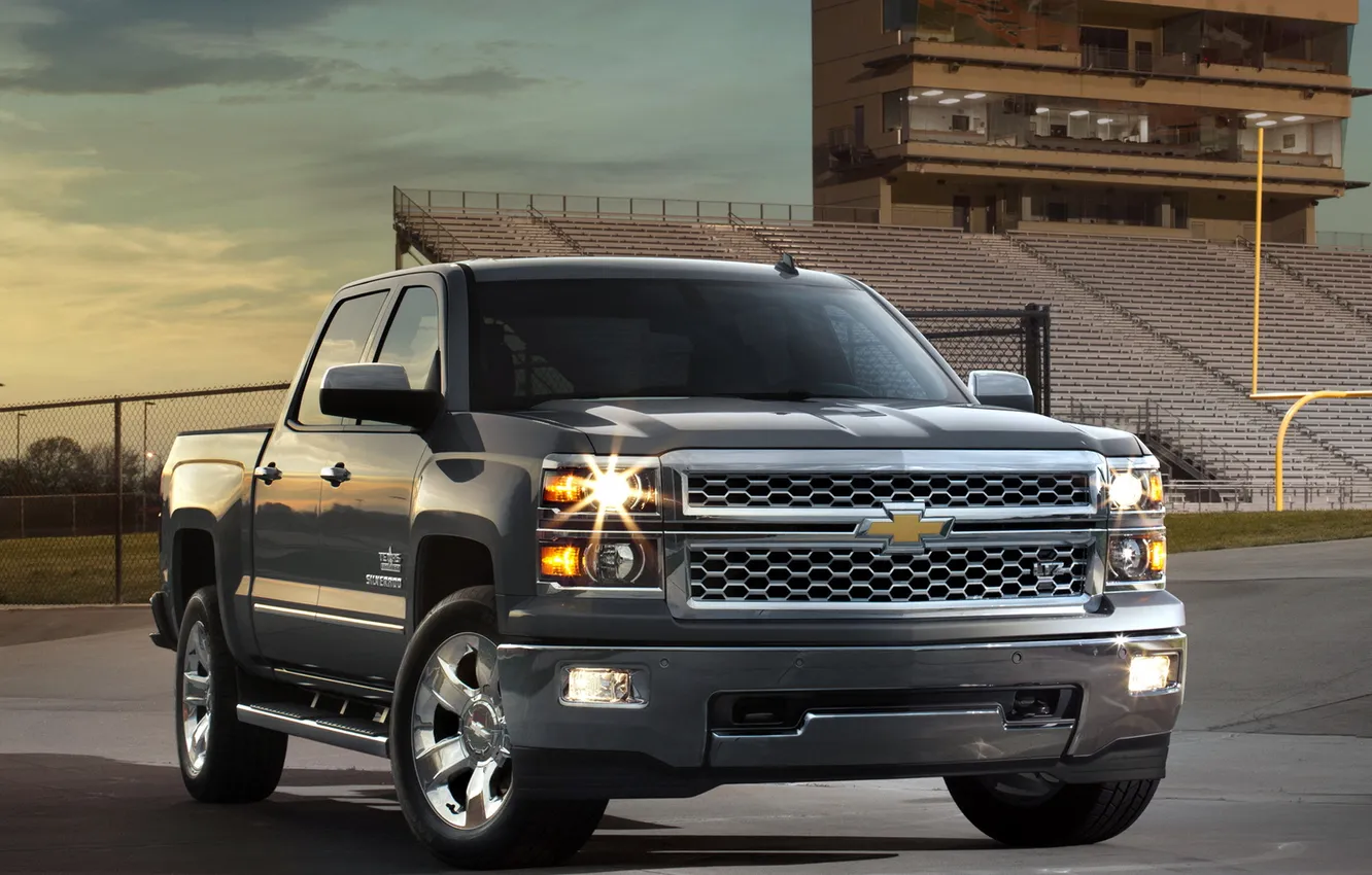 Фото обои Chevrolet, шевроле, 2013, Crew Cab, LTZ, Silverado, сильверадо, GMTK2