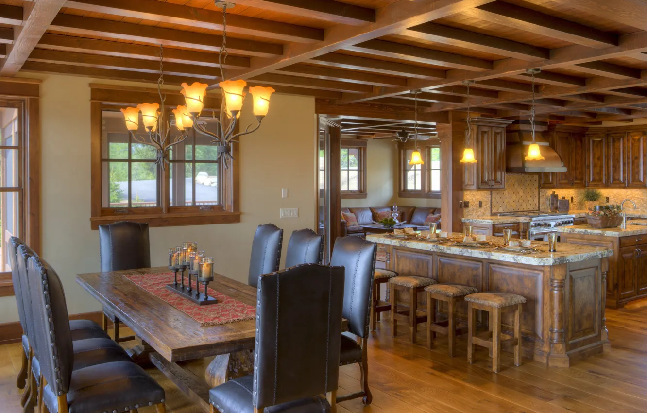 Фото обои design, wood, home, kitchen, dining room