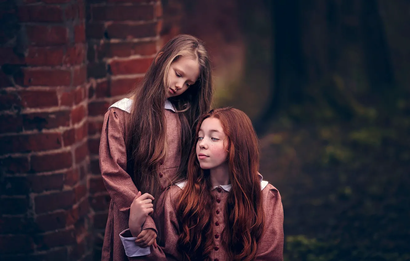 Фото обои волосы, платье, прическа, девочка, боке, queens of silence