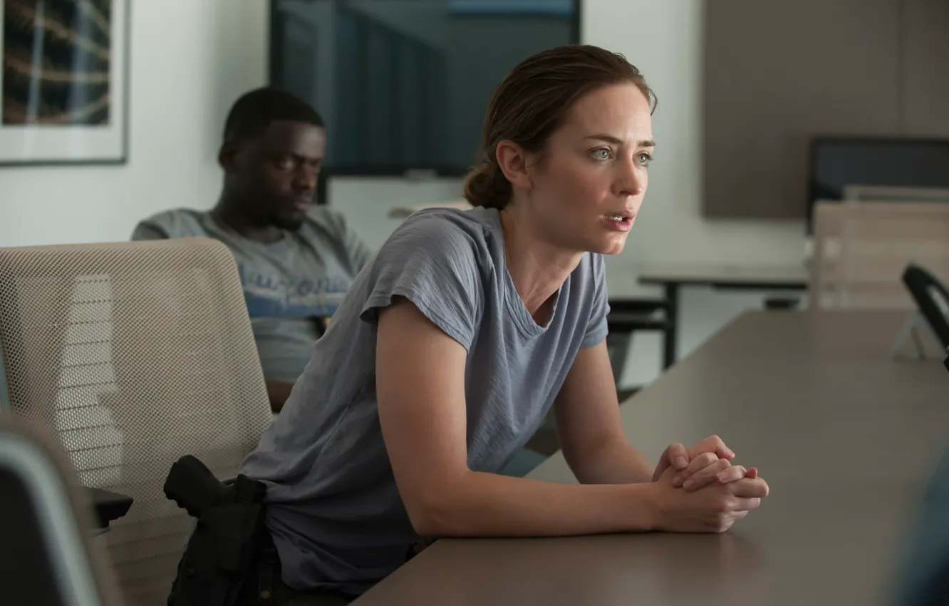 Фото обои Эмили Блант, Emily Blunt, в фильме, Наёмница, Sicario