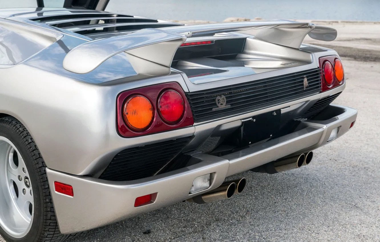 Фото обои Lamborghini, ламбо, Diablo, задок, Lamborghini Diablo SE30