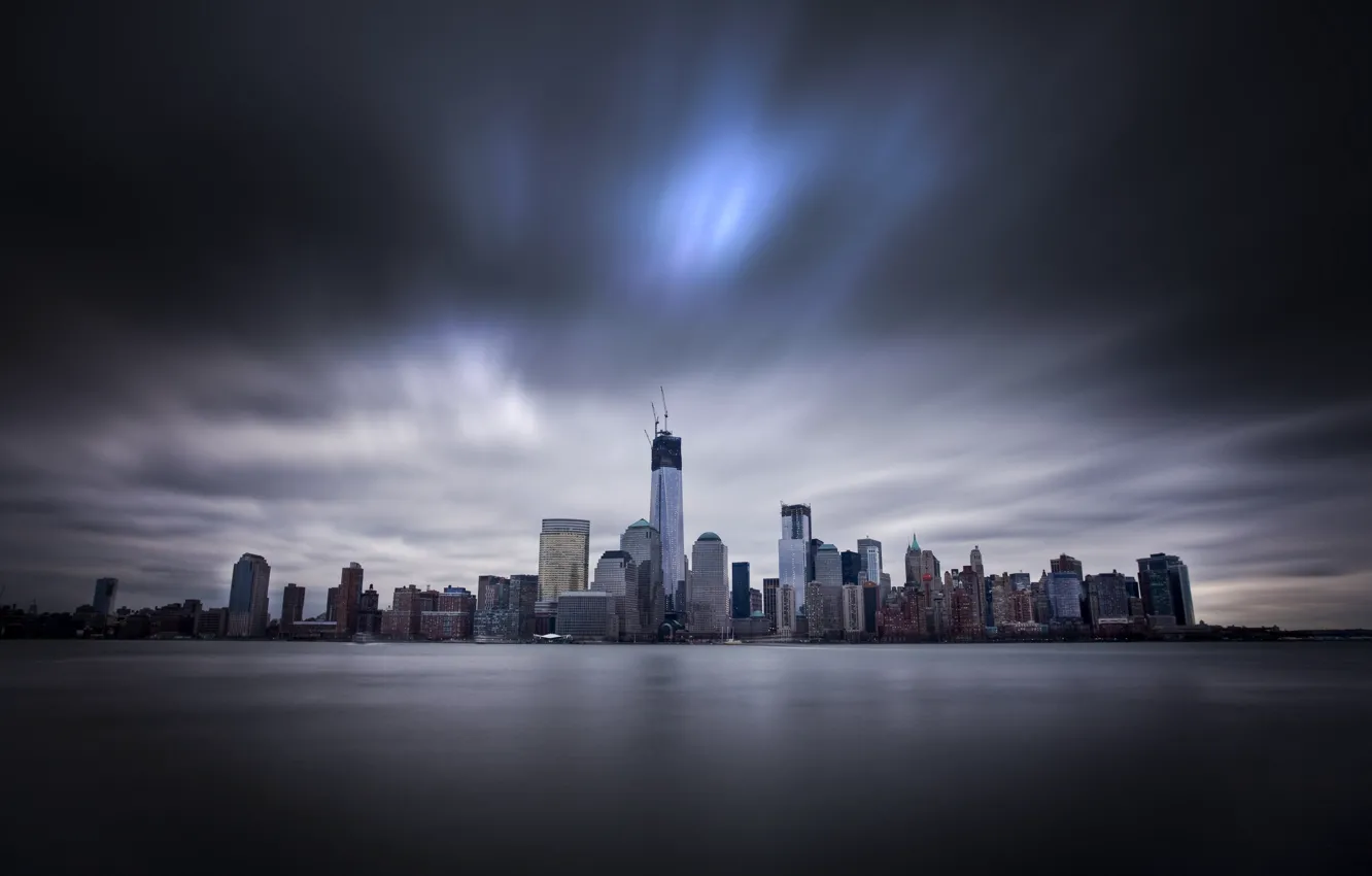 Фото обои город, небоскребы, USA, америка, сша, New York City, нью йорк