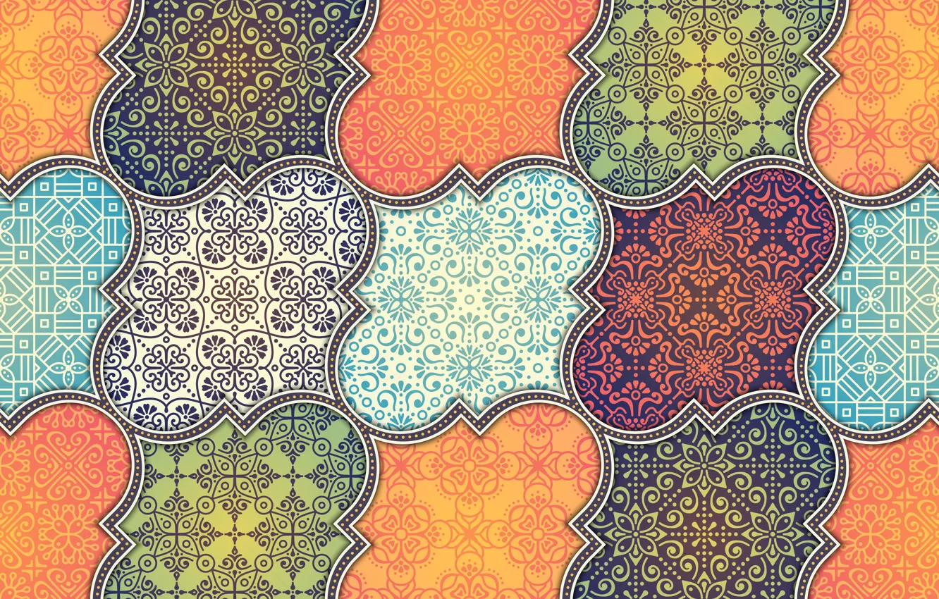 Фото обои фон, текстура, орнамент, pattern, floral, Batik