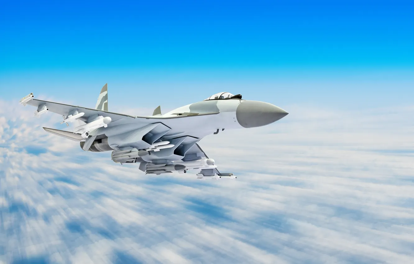 Фото обои sky, military, clouds, airplane, aviation