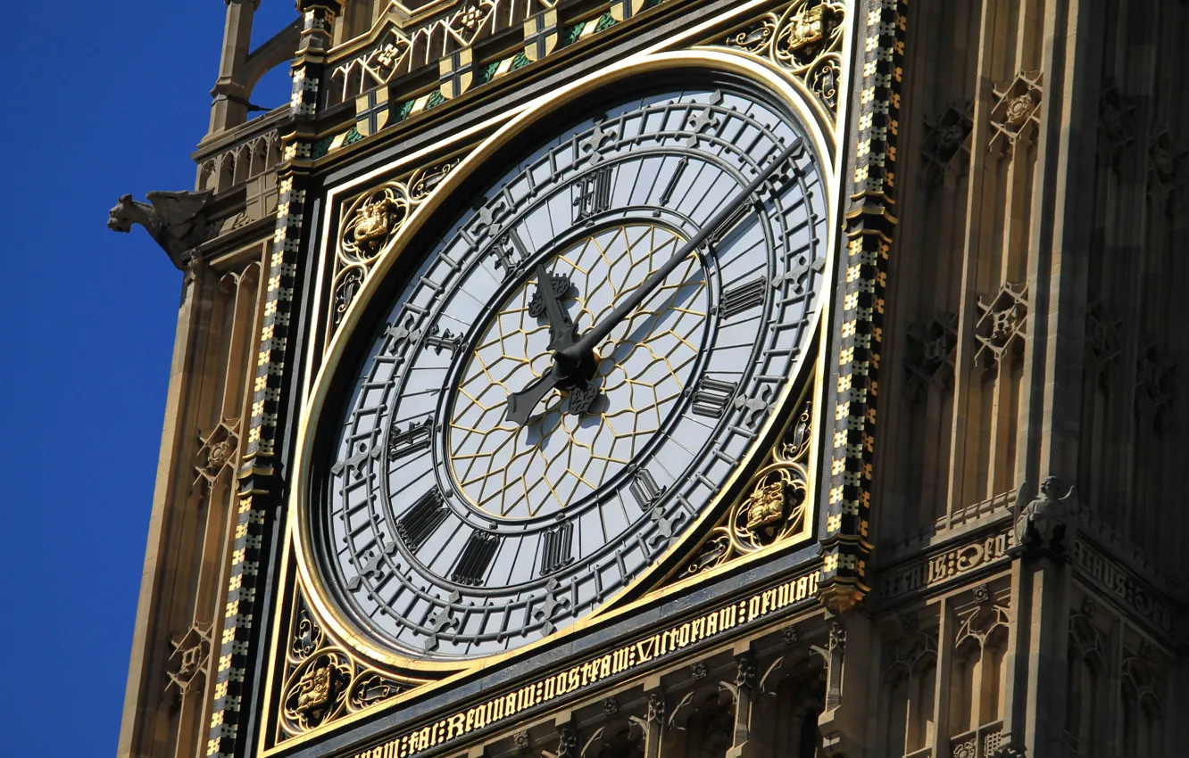 Фото обои часы, Англия, Лондон, башня, Биг-Бен