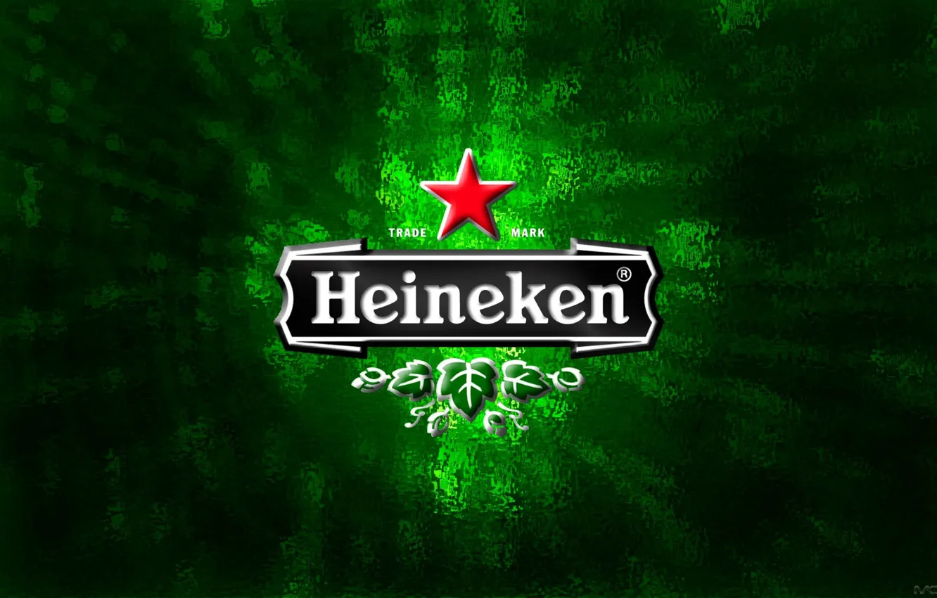 Фото обои фон, green, звезда, пиво, лого, зелёный, logo, star