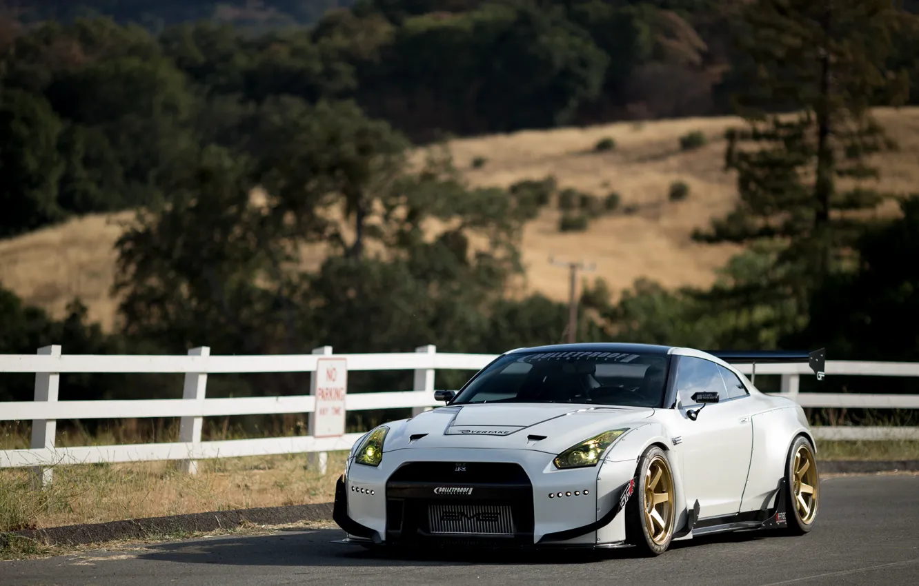 Фото обои GTR, Nissan, GT-R, R35, Rocket Bunny, Volk, Rays Wheels, Kei Miura