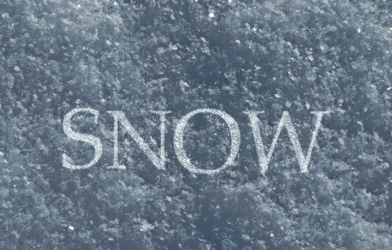 Фото обои свет, Снег, кристаллы, snow