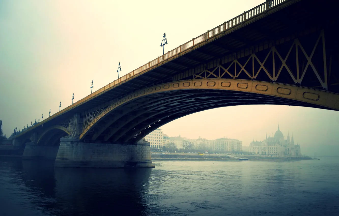 Фото обои мост, река, Budapest