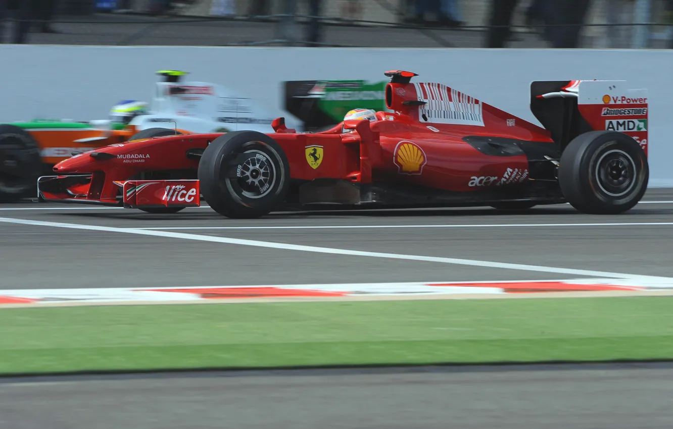 Фото обои Ferrari, Kimi, Formula 1, Spa, F60
