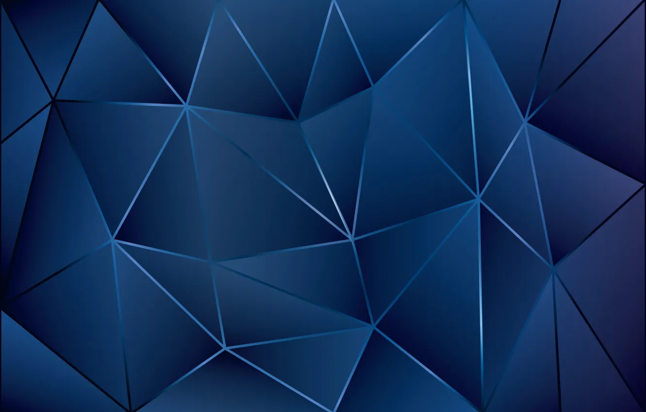 Фото обои линии, фон, треугольники, синие, линии синий