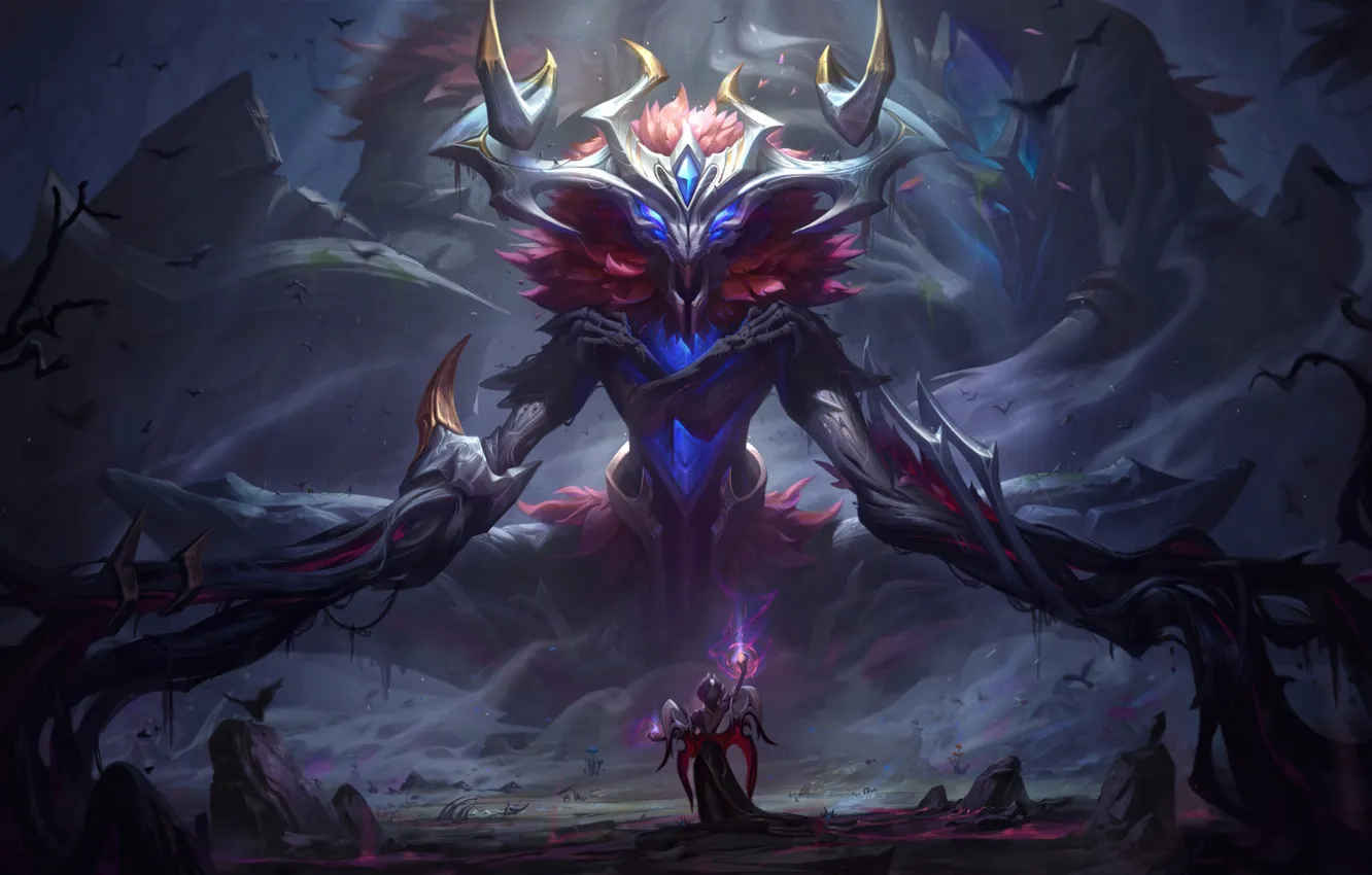 Фото обои магия, игра, League of Legends, LoL, лига легенд, Video Game, пустоши, Elderwood