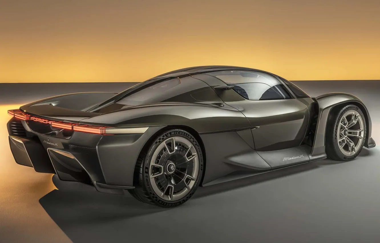 Фото обои Porsche, concept, концепт, гиперкар, hypercar, Mission X, Porsche Mission X
