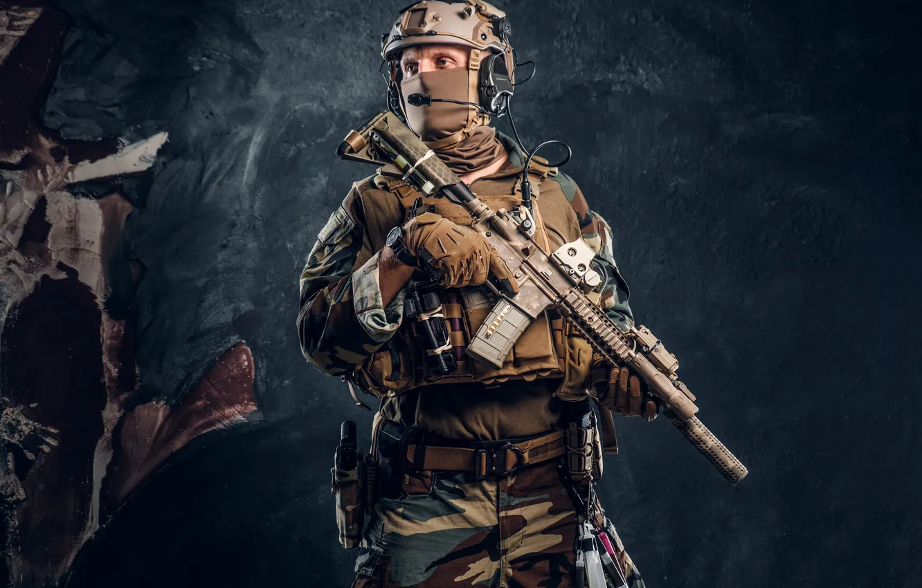 Фото обои soldier, elite, special forces, camouflage, unit