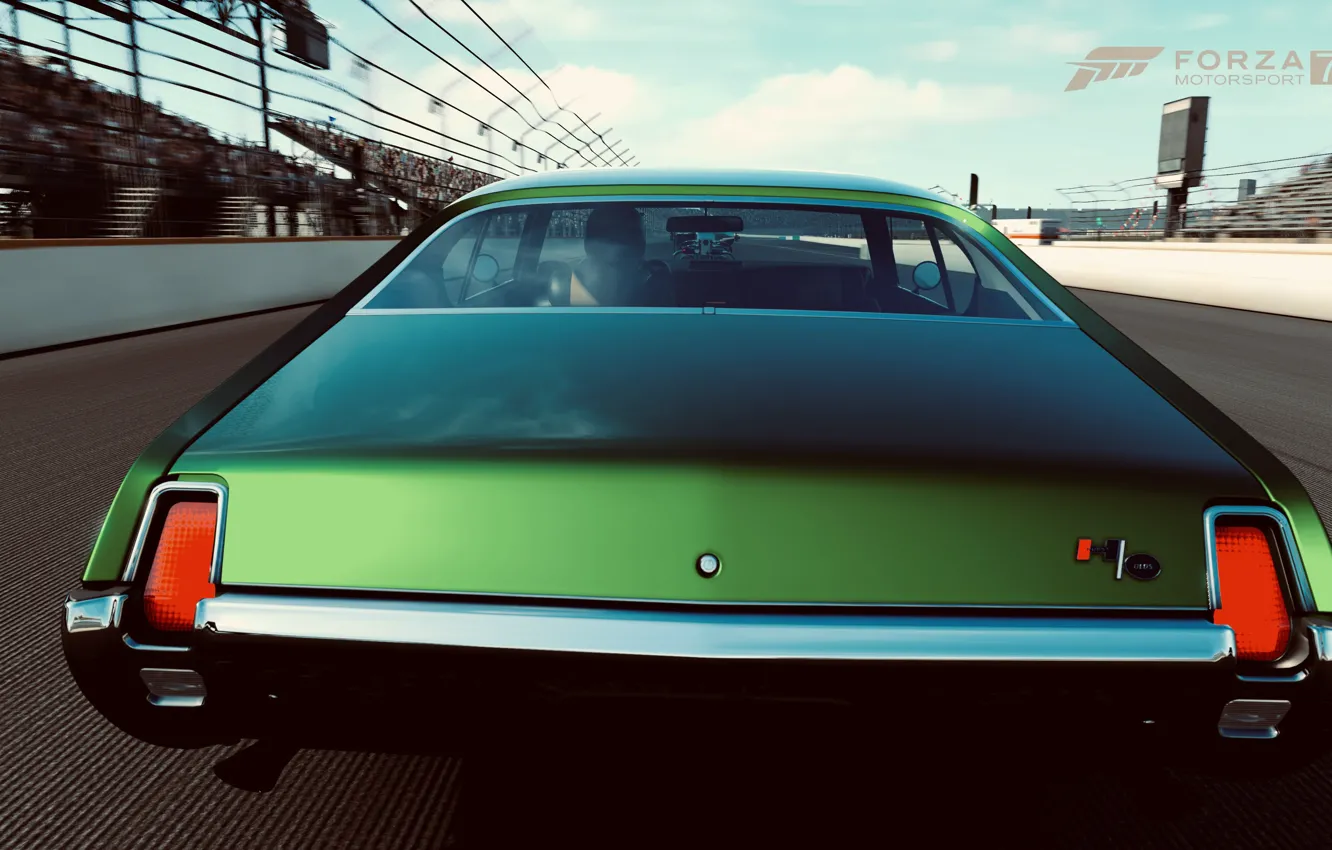 Фото обои HDR, Muscle, Car, Game, Back, Oldsmobile, Muscle Car, Hurst