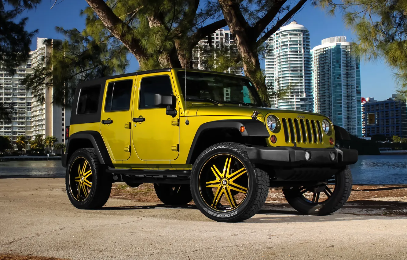 Фото обои color, Wrangler, Jeep, kit, suspension, lift, wheels., Status