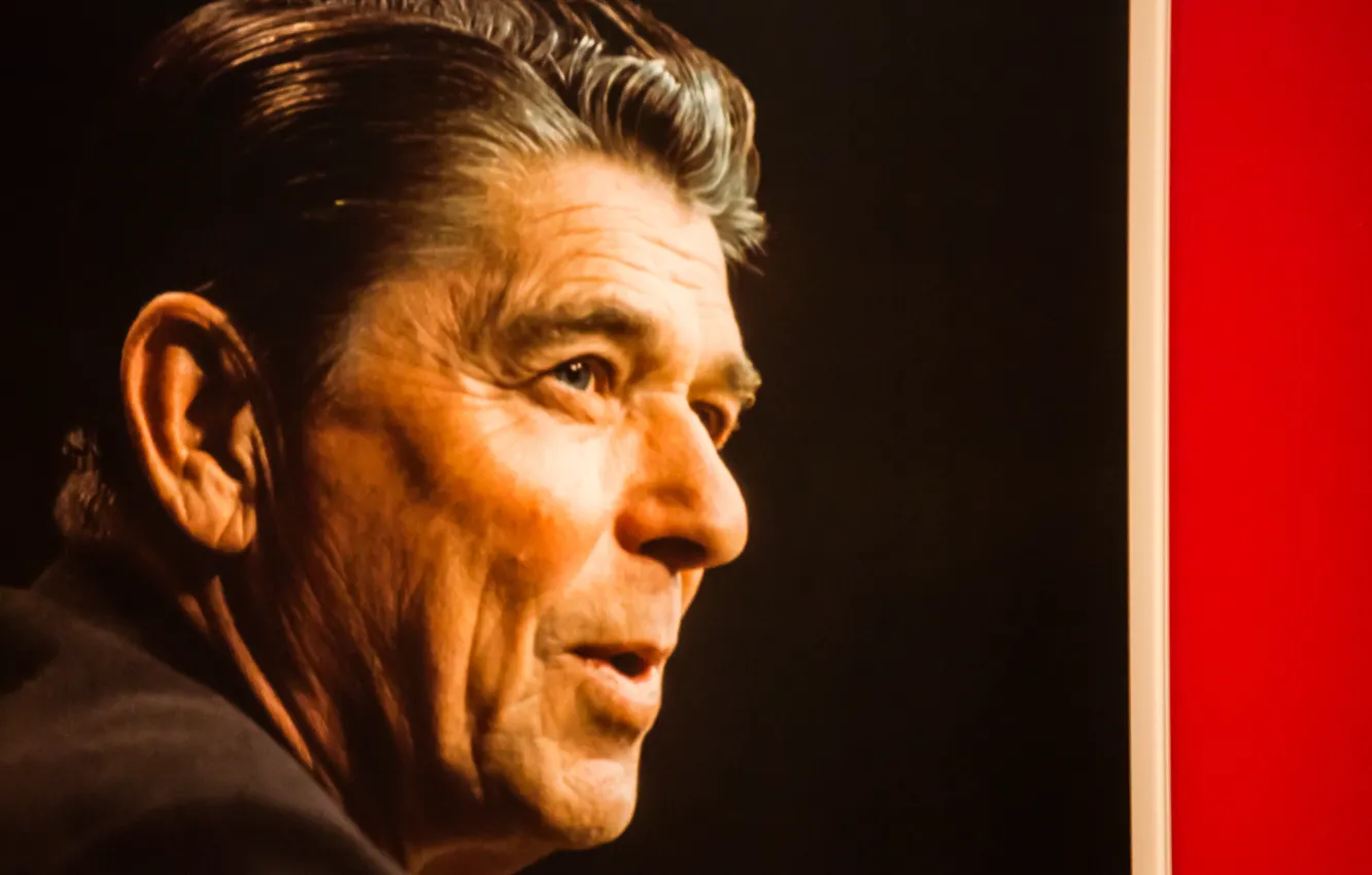 Фото обои лицо, актёр, президент, Ronald Reagan, Рональд Рейган