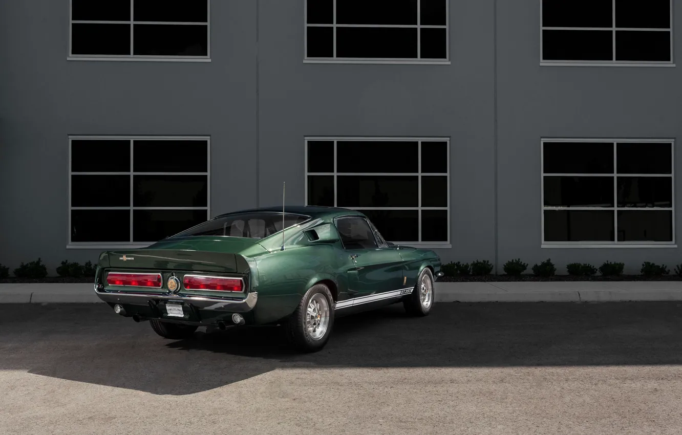 Фото обои Ford Mustang, Green, 1967, Muscle car, Shelby GT350