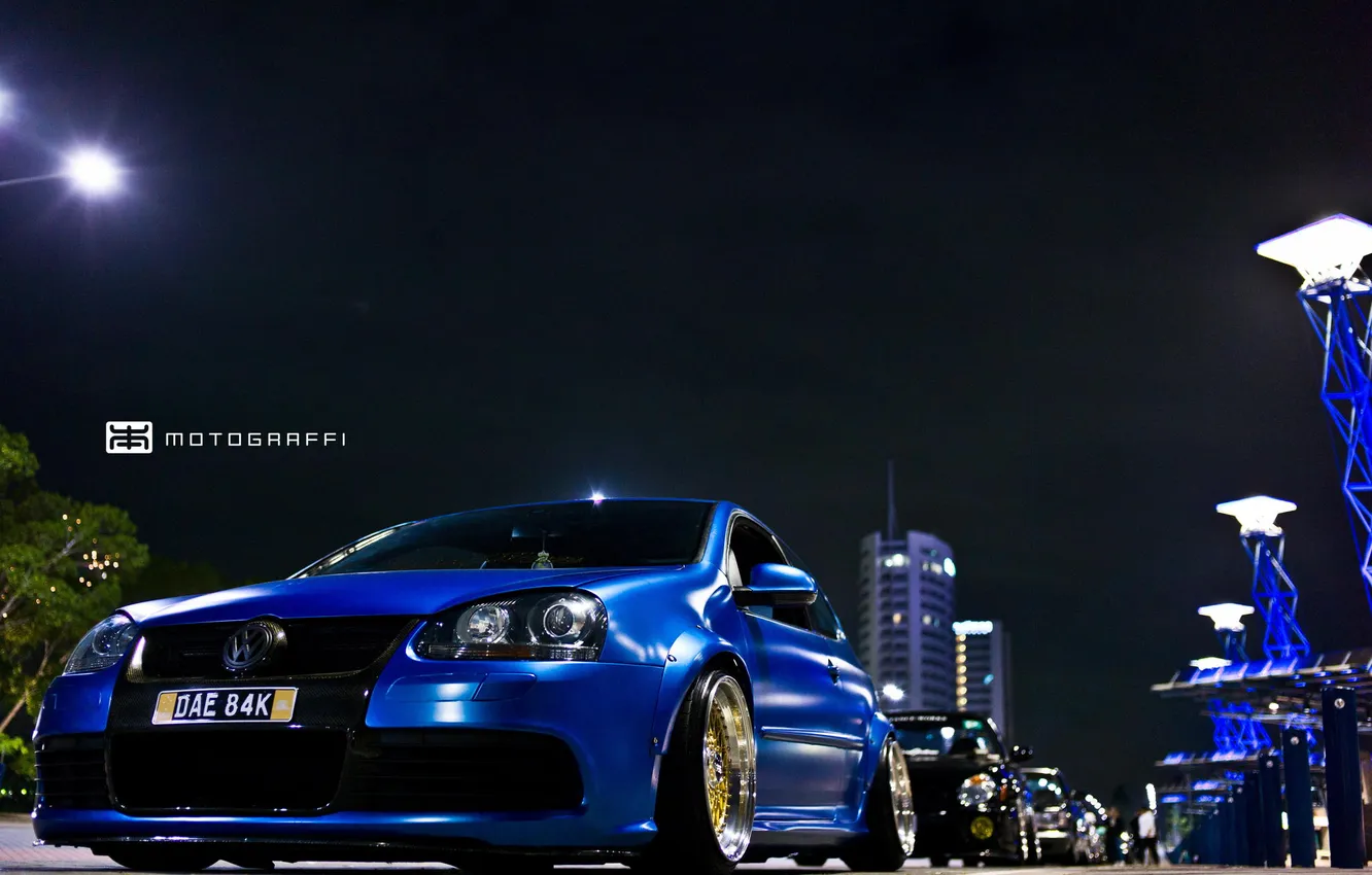 Фото обои колонна, VW Golf, Motograffi Photography, streetracing