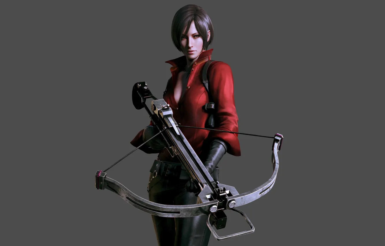 Фото обои взгляд, девушка, фон, игра, Resident Evil, Ada Wong
