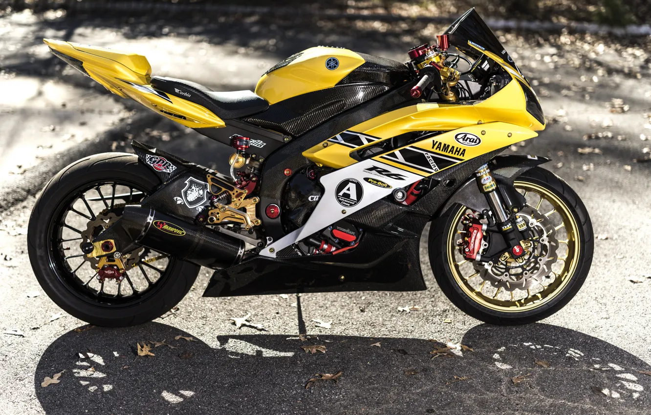 Фото обои дизайн, фон, мотоцикл, Yamaha, спортбайк