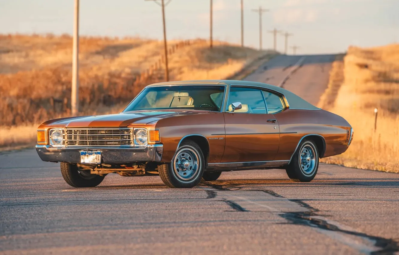 Фото обои Chevrolet, Chevelle, Malibu, '1972, Sport Coupe