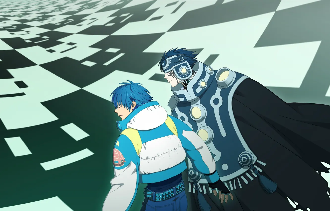 Фото обои DRAMAtical Murder, Nitro+CHiRAL, CG Art, Seragaki Aoba, Noiz (DMMd), Usagi Atama, Honya Lala, Ren (Human)