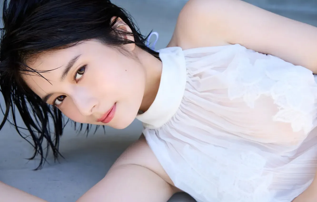 Фото обои Beautiful, Asian, Model, Woman, Cute, Lying Down, Laying, Pretty