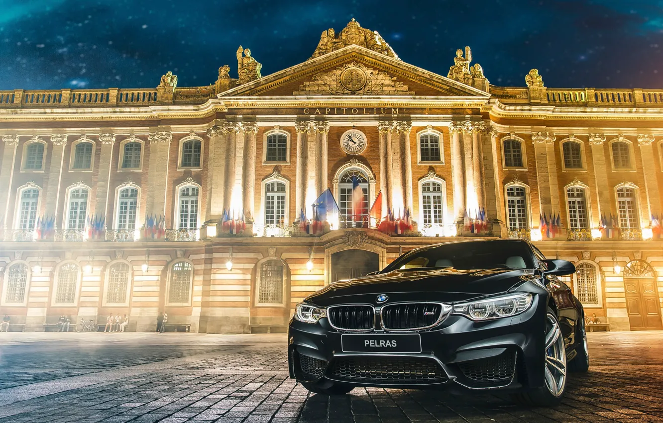 Фото обои город, Франция, BMW M4, PELRAS